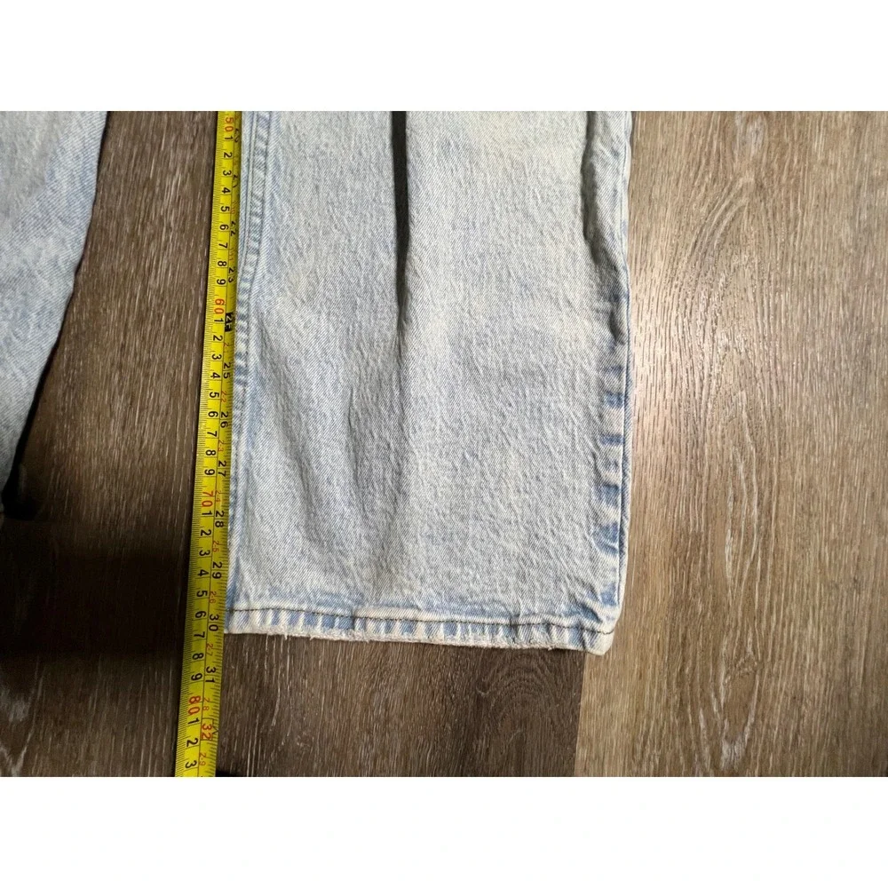 Abercrombie & Fitch The 90s Relaxed Jean Womens 27/4R Light Wash Good High Rise - Picture 6 of 8